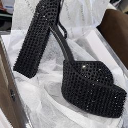 Azalea Wang Black Platform Heels