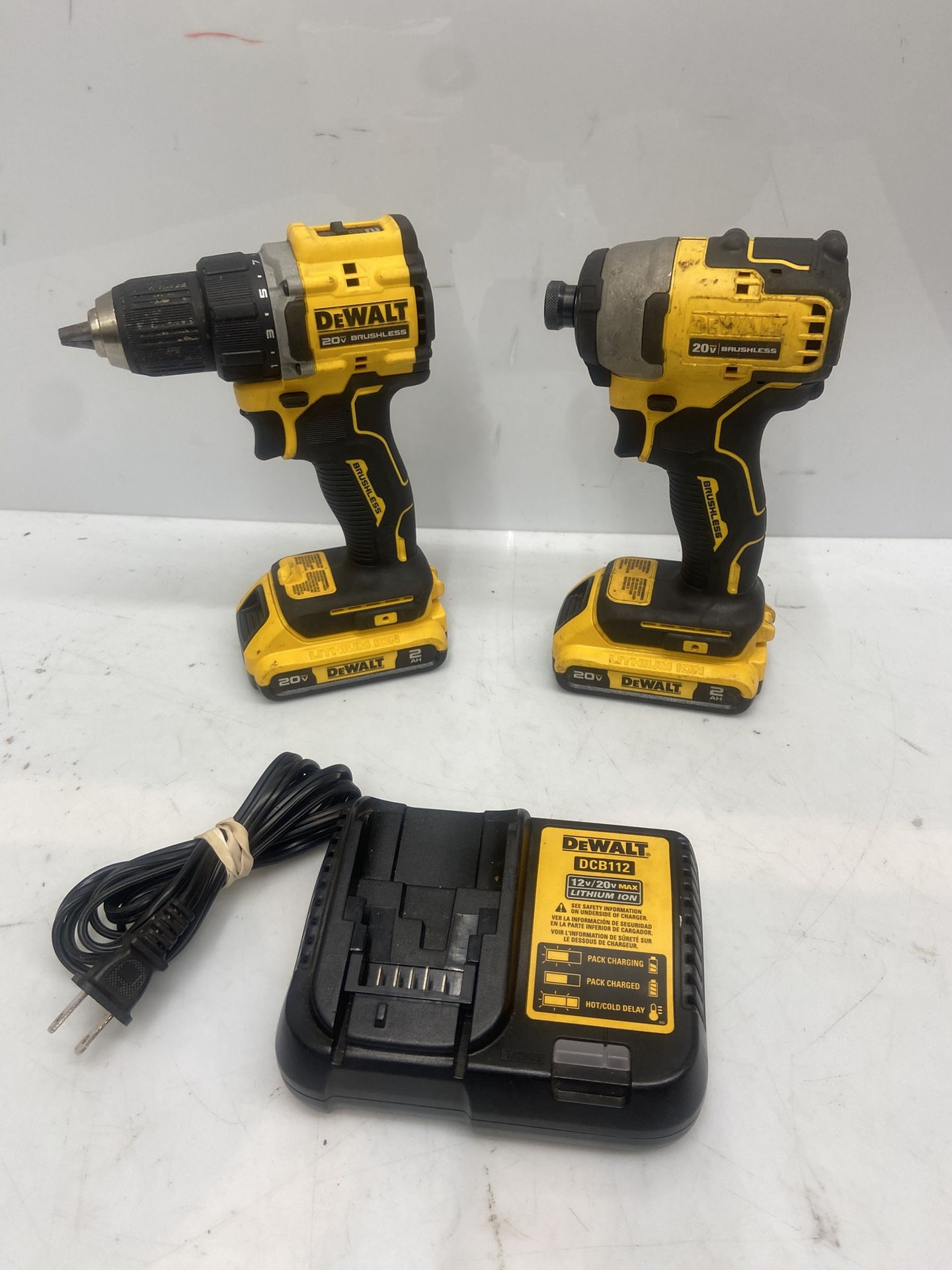 ATOMIC 20-Volt MAX Lithium-Ion Cordless Combo Kit (2-Tool) with (2) 2.0Ah Batteries, Charger