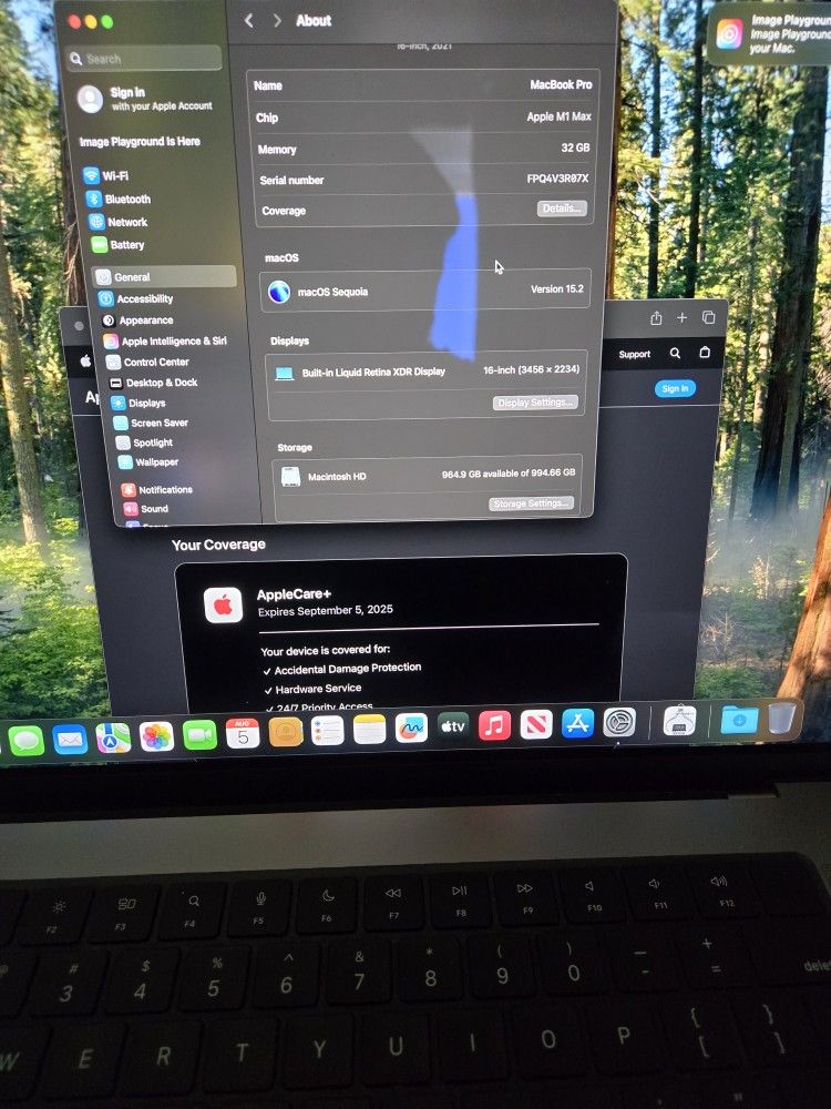 16" M1 MAX MacBook Pro AppleCare+ 32GB RAM 1TB SSD