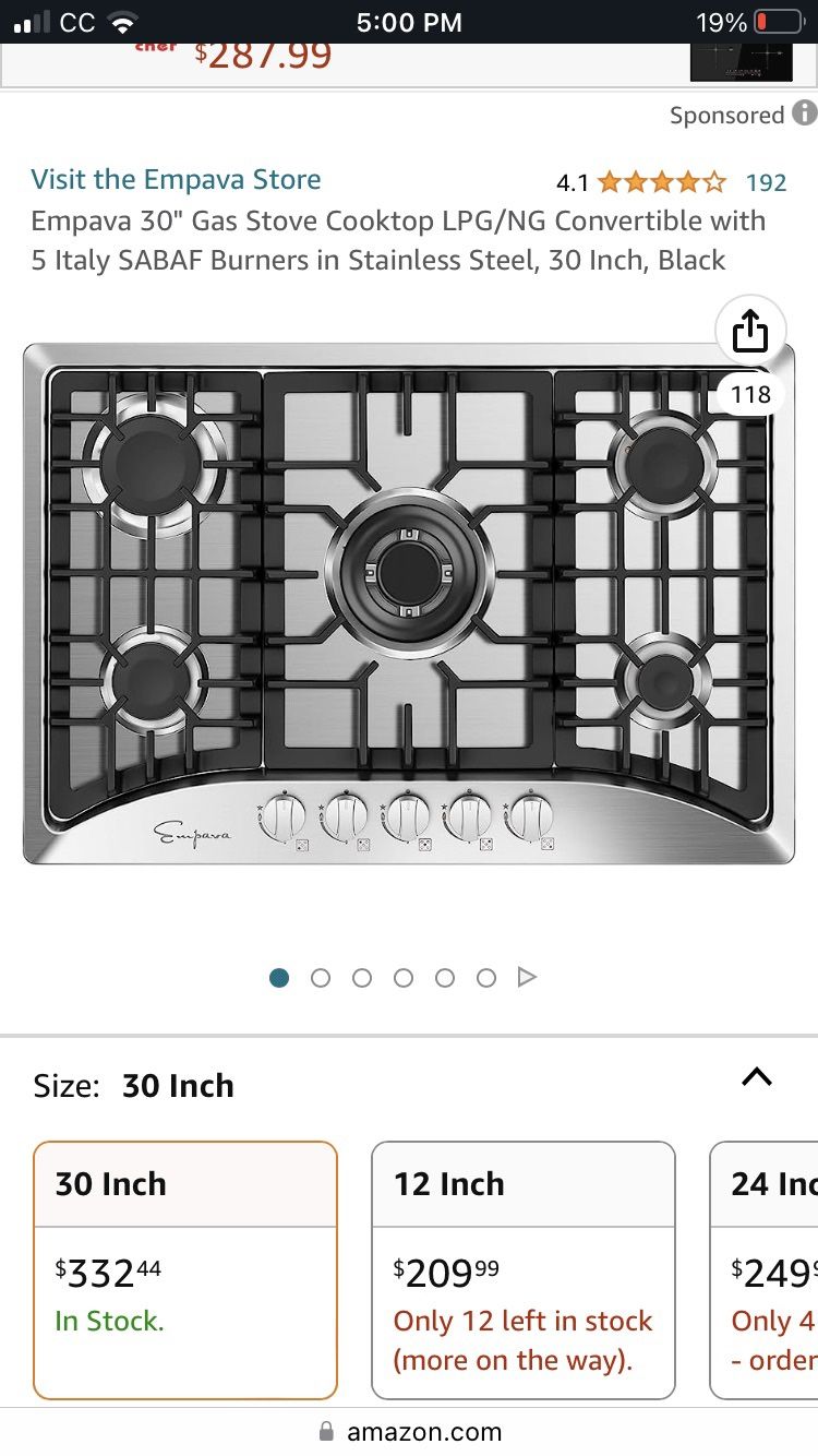 Gas Cooktop - Fully Functional