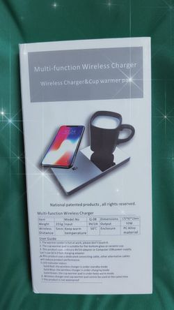Multi function wireless charger and cup warmer