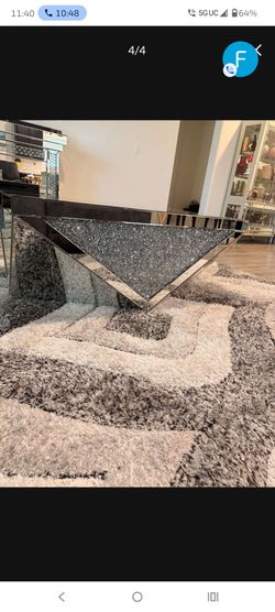 Brand new condition glass table