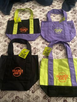 TRADER JOES MINI CANVAS TOTES