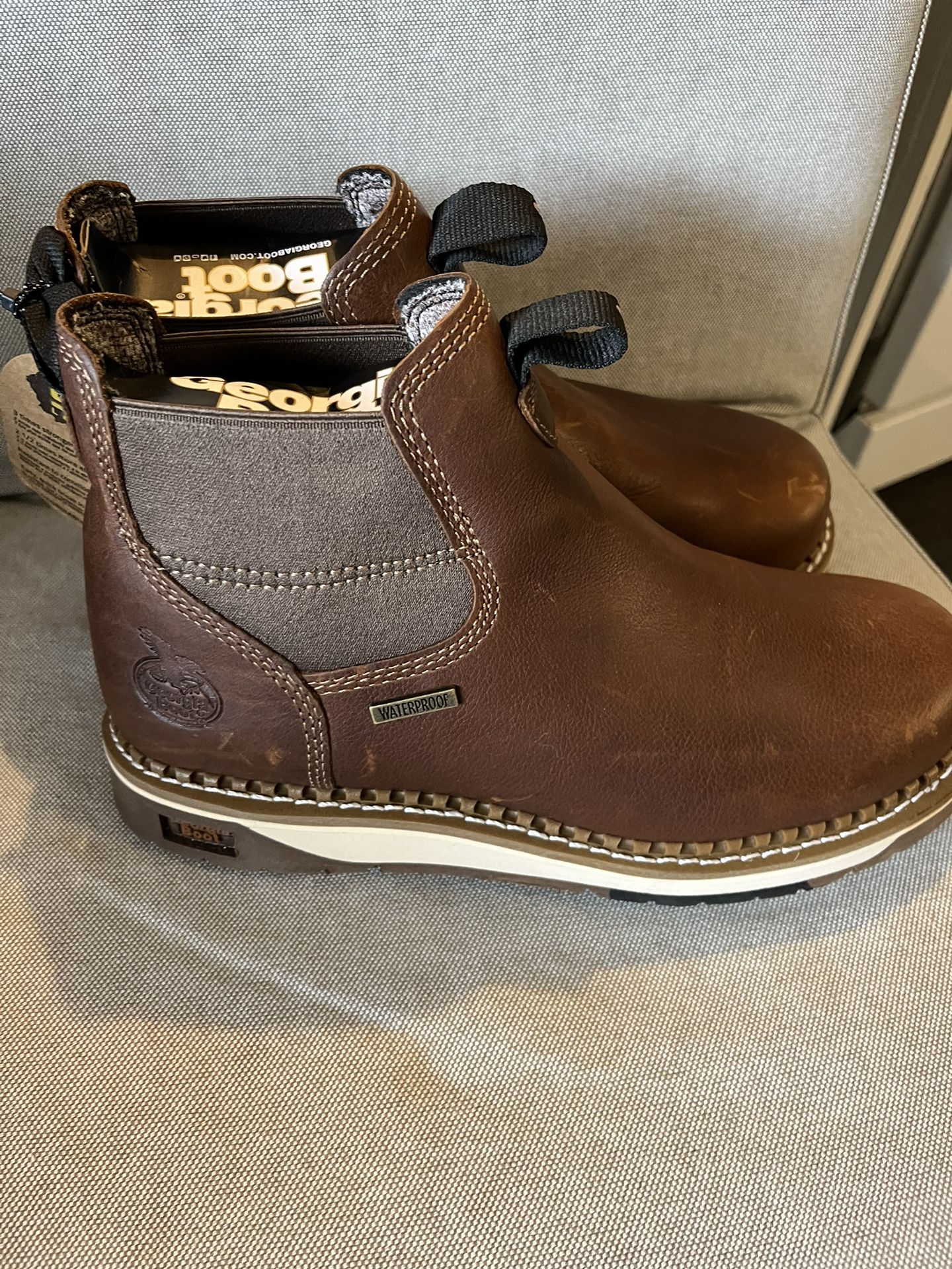 Georgia Work Boot Leather