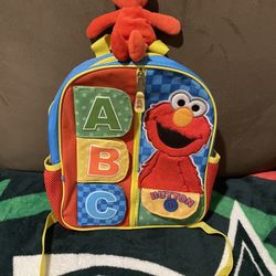 Sesame Street Elmo Vintage Backpack Plus Vintage Plush (1997)