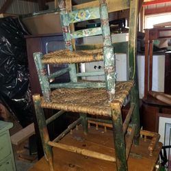 2 Chairs A Mama And Baby Wicker