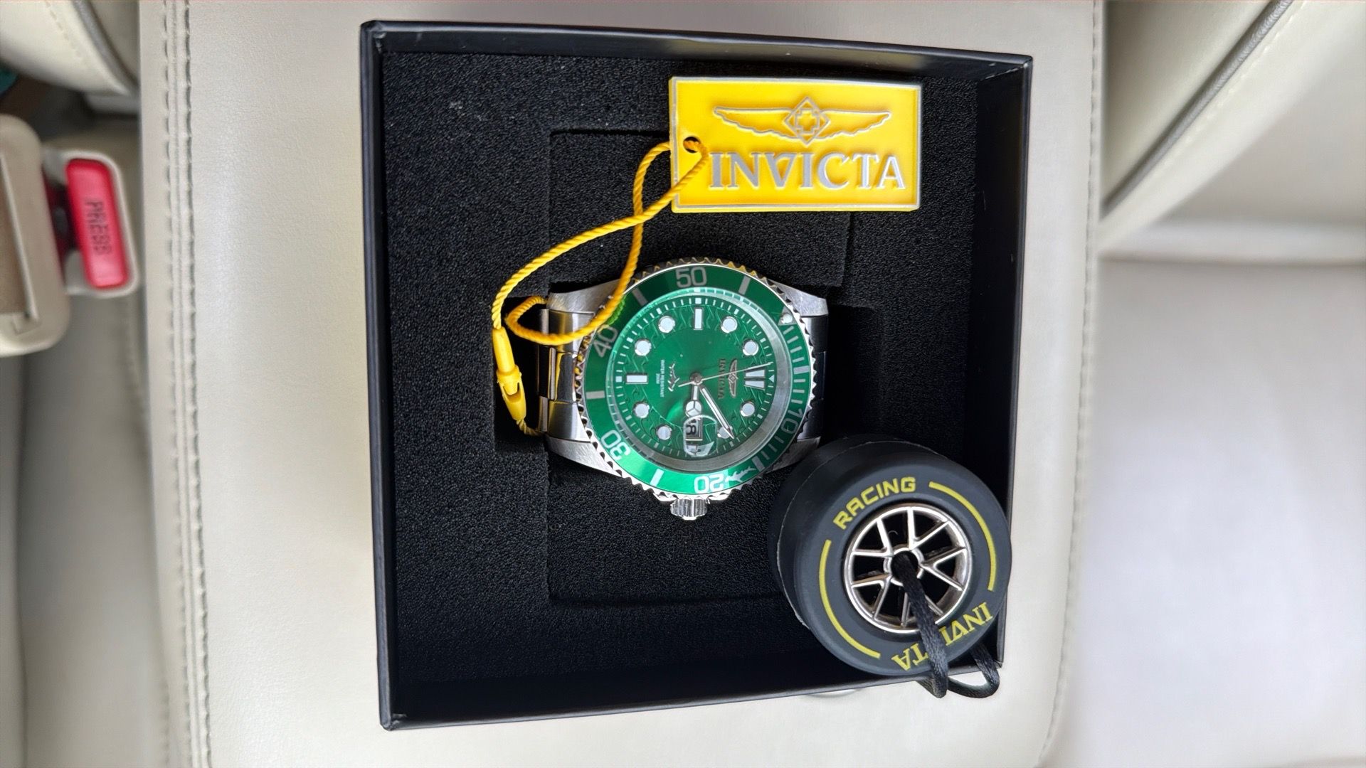 Invicta watch green face