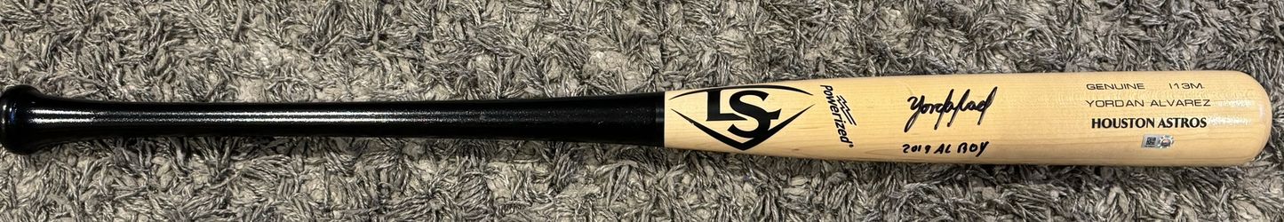 Yordan Alvarez Signed Bat
