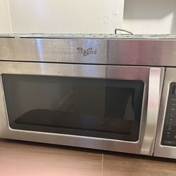 Whirlpool microwave/ hood