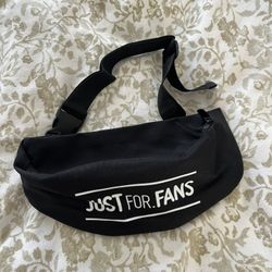 Just For Fans JFF Unisex Multi-functional Storage Black Fanny Pack Belt Bag