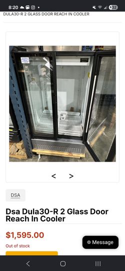 Commercial beverage cooler