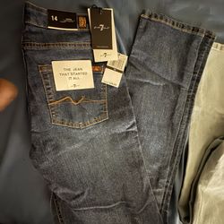 pair  of 7 jeans size 14