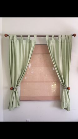 Pottery Barn Curtains Light Green
