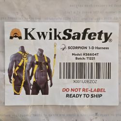 KwikSafety SCORPION 1‑D Set/Kit – Safety Harness & Shock Lanyard – Fall Protection - SHPG AVAILABLE