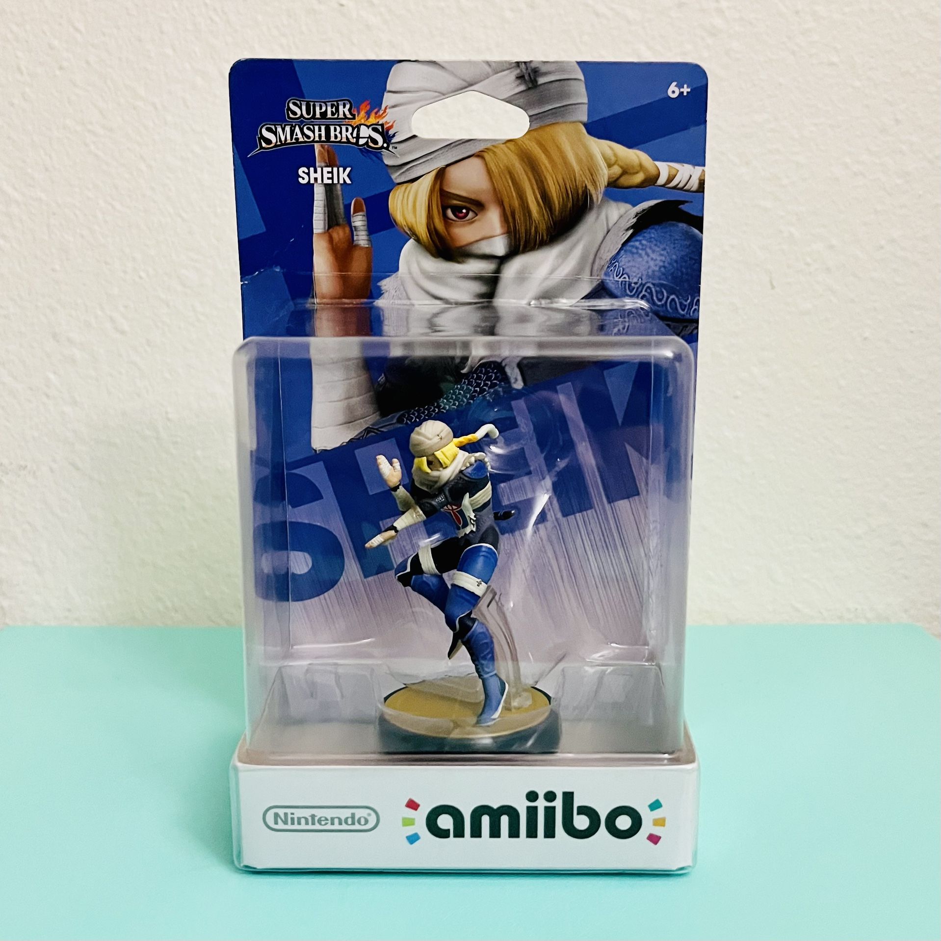 Sheik amiibo Figure - Super Smash Bros. Series (Nintendo, 2015) NEW Sealed Zelda Figurine