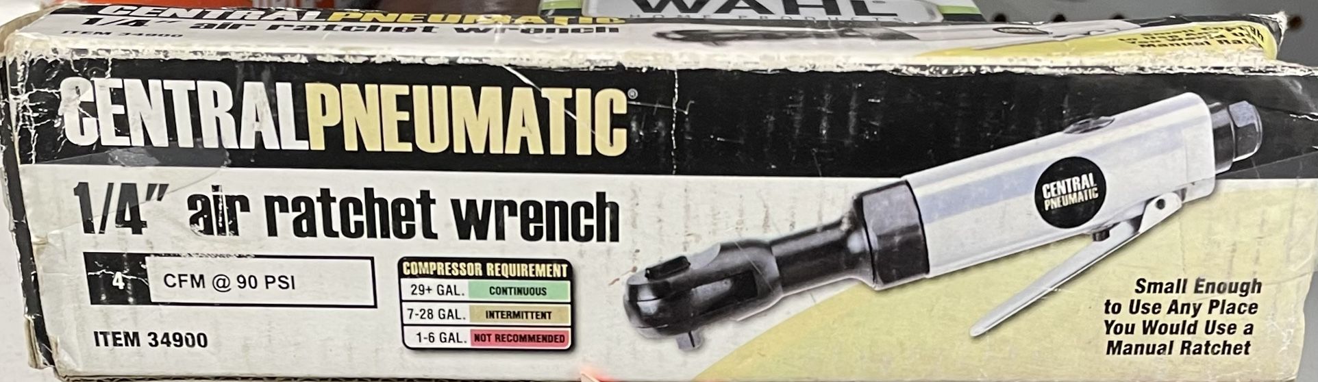 CENTRAL PNEUMATIC 1/4" AIR RATCHET WRENCH.. MODEL 34900