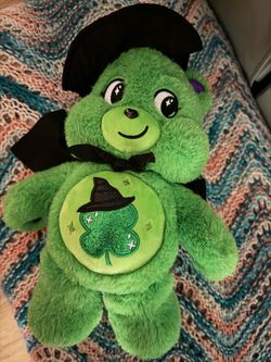 Wicked Care Bears Green Halloween Witch Plush