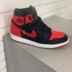 Jordan 1s Red And Black Satin 