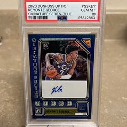 Keyonte George Optic Rookie Autograph PSA 10