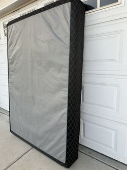 Full Size Spring Box Dimensions: 74”x 53” Thickness: 8 inches Great work In good condition