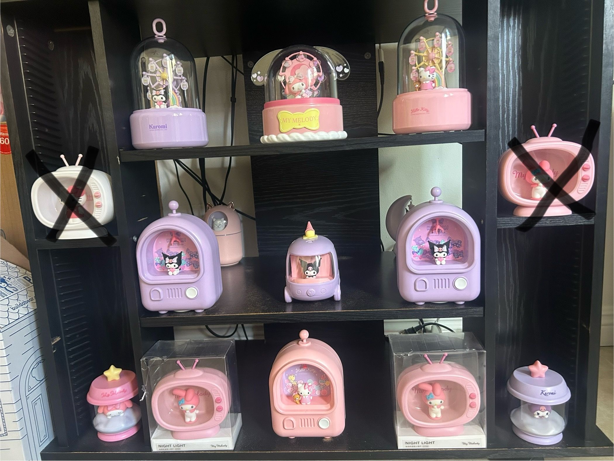 Hello Kitty, Kuromi & My Melody Night Lights