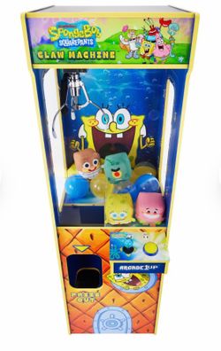 SpongeBob Squarepants Arcade 1up claw machine arcade game