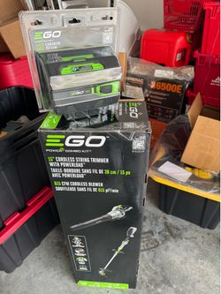 POWERq+ 56-volt Cordless Battery String Trimmer and Leaf Blower & Combo Kit 2.5 Ah + Lithium Battery