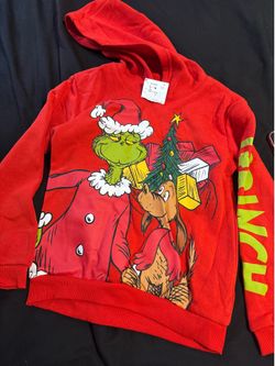 New grinch sweater kids 6/7  small
