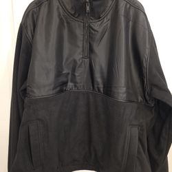 HUGO BOSS x NFL Super Bowl LVII Black Quarter-Zip Fleece Pullover XXXL NWT Gold