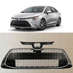 For 2020 2021 2022 Toyota Corolla LE XLE Sedan Front Grille And Lower Grille Set 