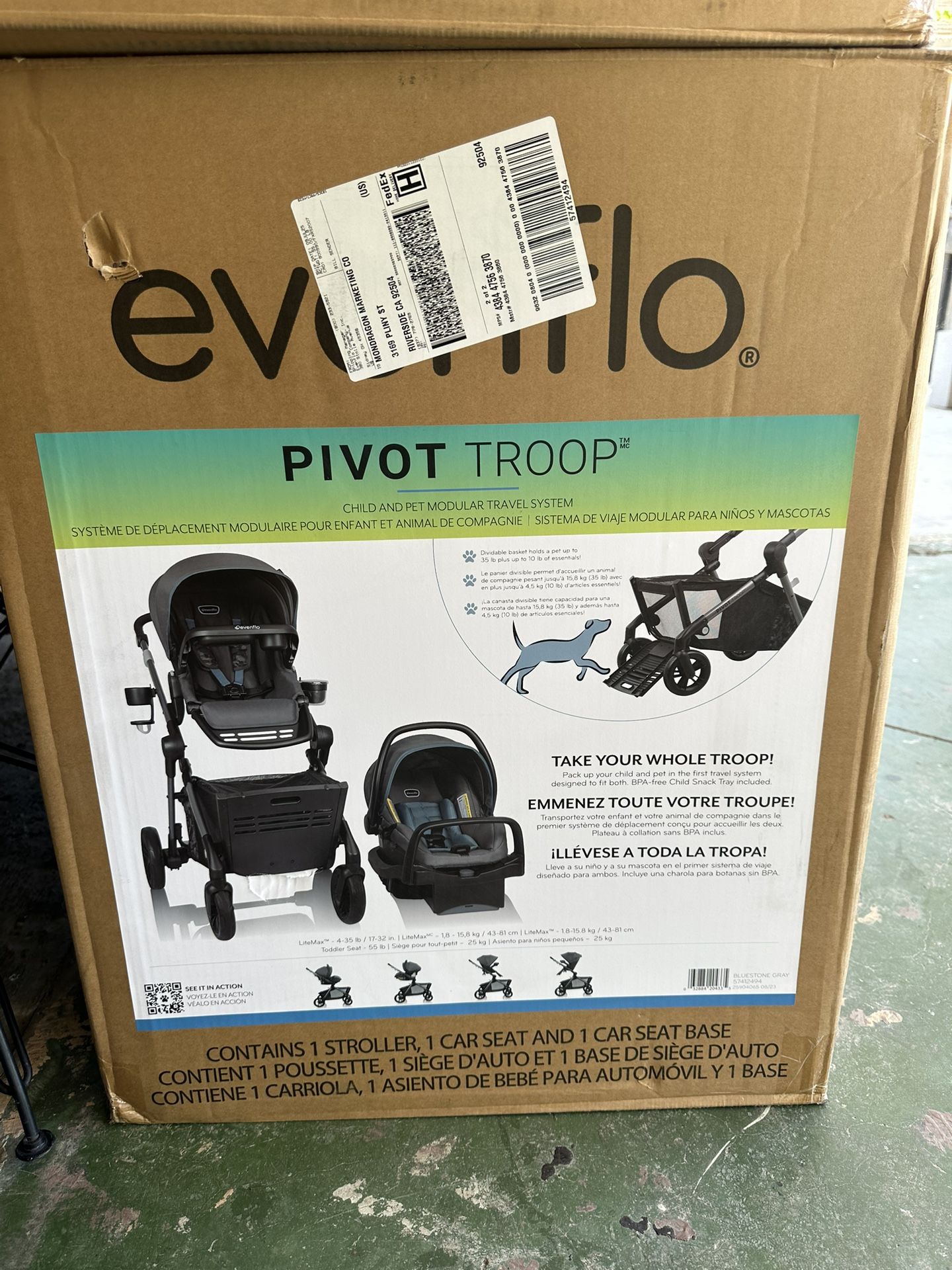 Evenflo Pivot Troop Stroller
