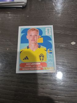 Panini FIFA Hugo Larsson Sweden Sticker Card