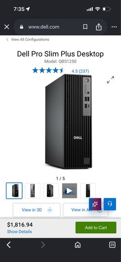DELL Pro slim Desktop QBS1250