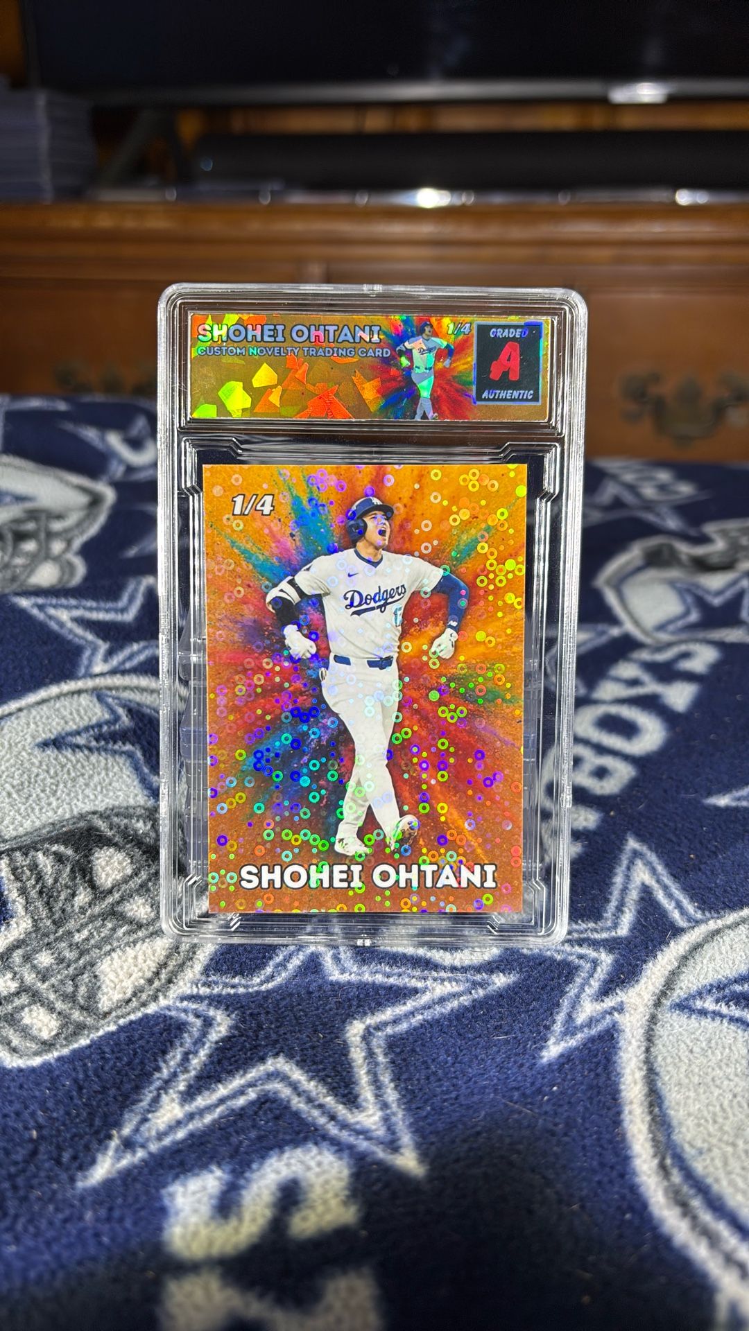 2025 Custom Shohei Ohtani Gold Disco Refractor Numbered To Only 4