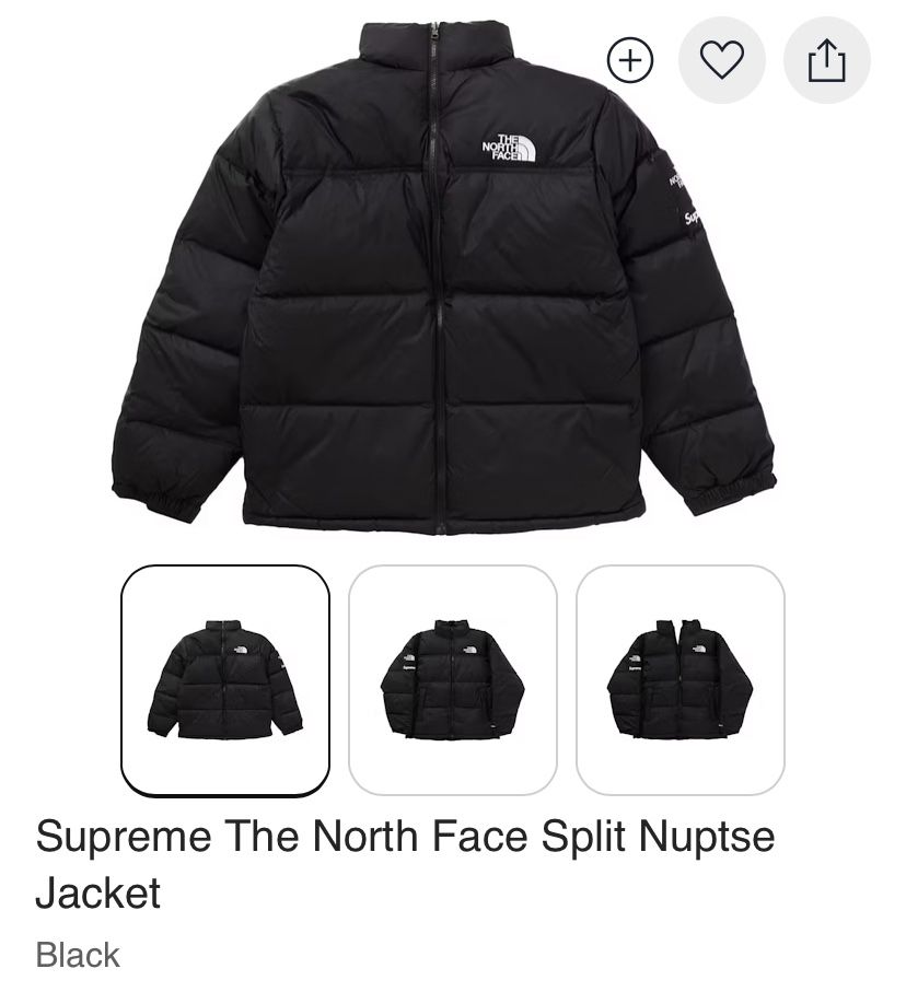 Supreme The North Face Split Nuptse Jacket