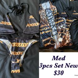 3pc bikini swimsuit set