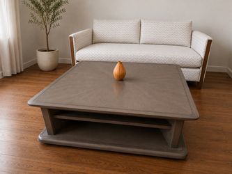 Oversized square coffee table