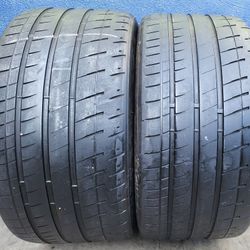 2 USED TIRES BRIDGESTONE 295/35/20