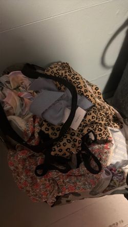 Bag of baby girl clothes