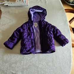 Very Clean Slightly Used 18 To 24 Months Winter Puff Jacket For Baby Girls