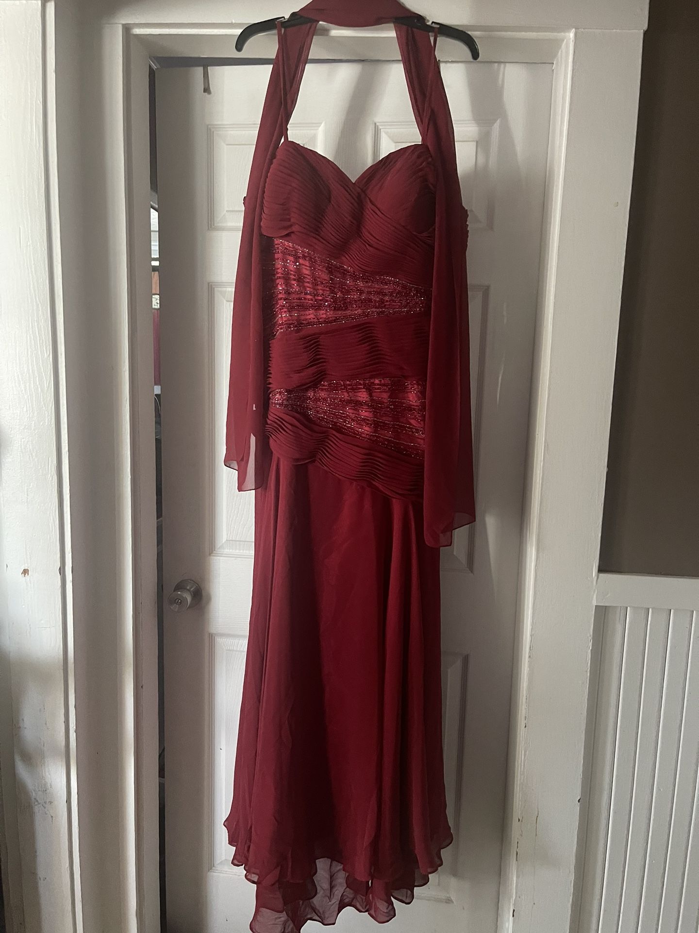 Burgundy Special Occassion Dress Size 18