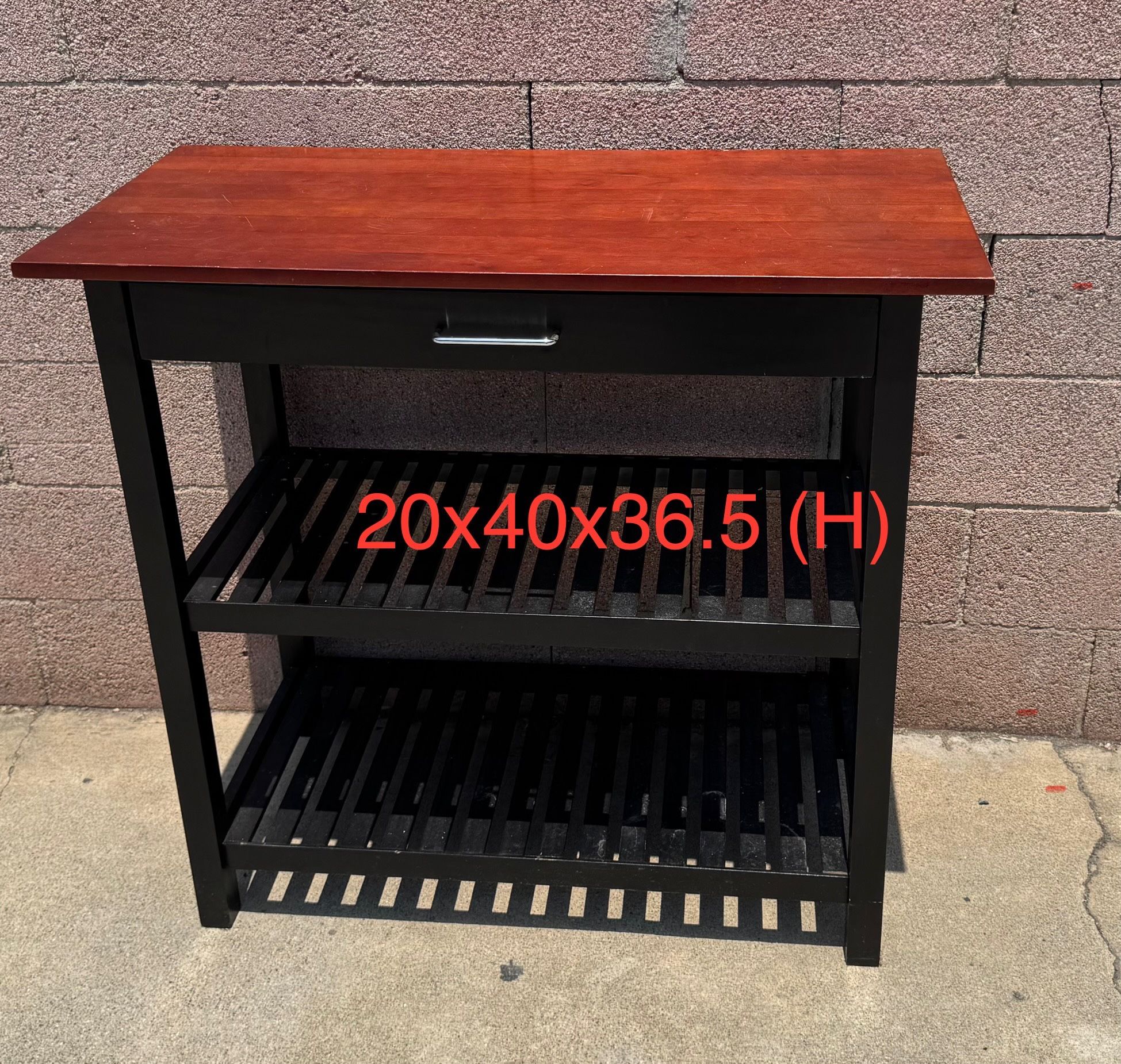 Table/ Shelves With One Drawer
