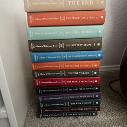 Series of Unfortunate Events books 1-13 + extra