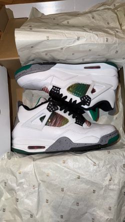 Jordan 4 Retro Lucid Green Rasta