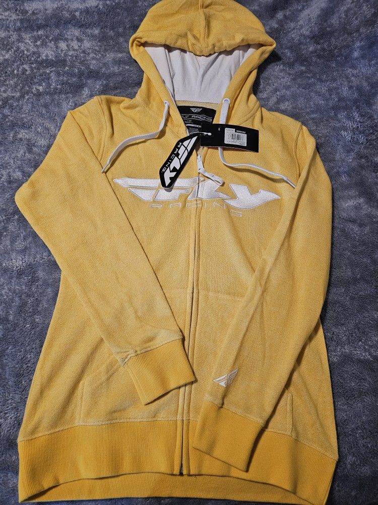 New Fly Racing Zip Up Hoodie Small