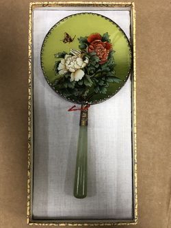 Jade Handle Mirror Set