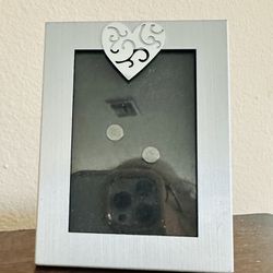 Small Silver Heart Picture Frame 