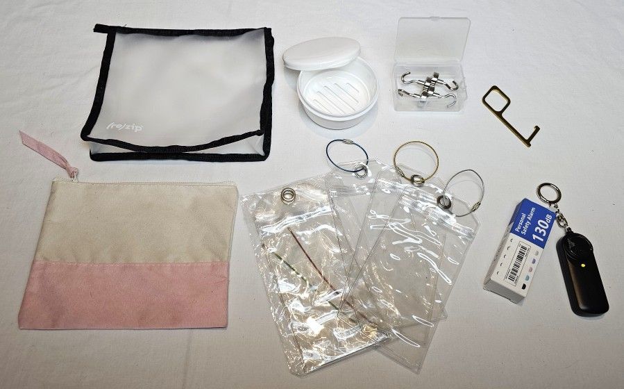 Travel Personal Alarm, Pouch Bags, Luggage Tags, Soap Dish, Magnets2T