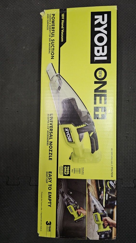 Brand New Ryobi ONE+ 18V Hand Vacuum