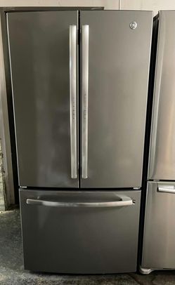GE 3-Door French Door Fridge Stainless Steel